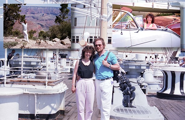 Gerhard & Renate Bachor auf der Qeen Mary in LA